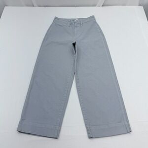 Madewell Curvy Slim Emmett Wide Leg Crop Pants 26x25 Womens 23 Stretch High Rise